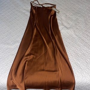 Nasty Gal brown dress
